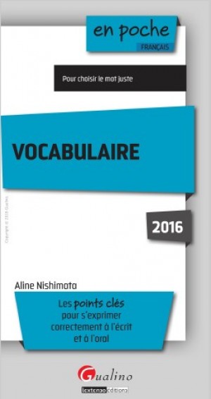 Vocabulaire 2016